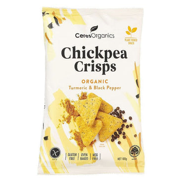 Ceres Chickpea Crisps Turmeric and Black Pepper 100g
